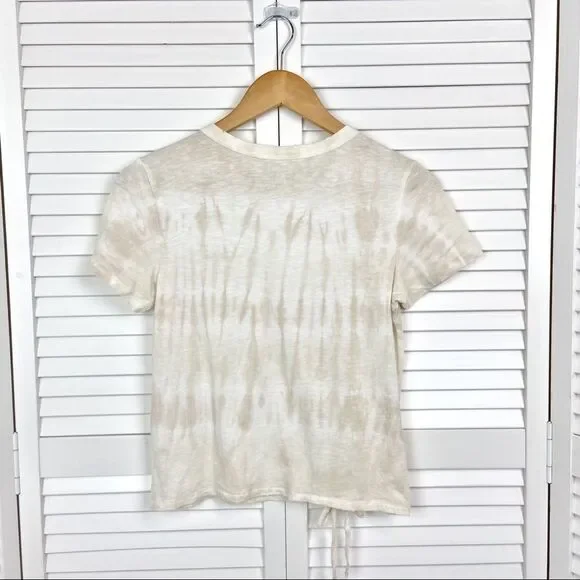 Aerie Neutral Tie Dye Keyhole Tee | Size XS | NEW - Picture 5 of 8